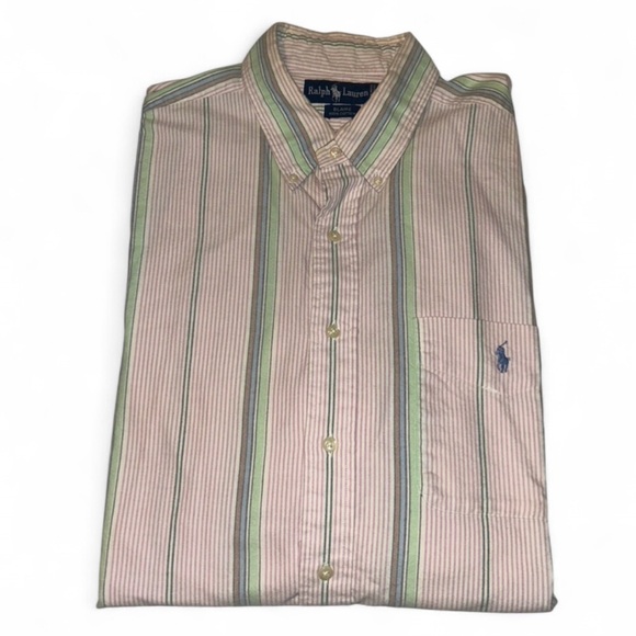 Ralph Lauren Blue Label Other - Ralph Lauren Blue Label Striped Shirt - Pink and Green
